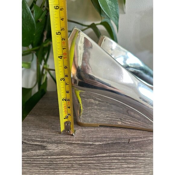 Forever size 8 silver gold heels - Picture 4 of 10